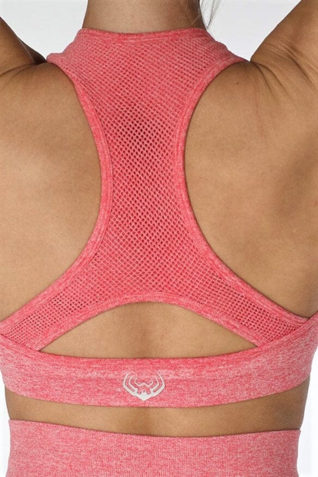 Breathable Women Sports Bra - Supportive Sports Bra in Blush