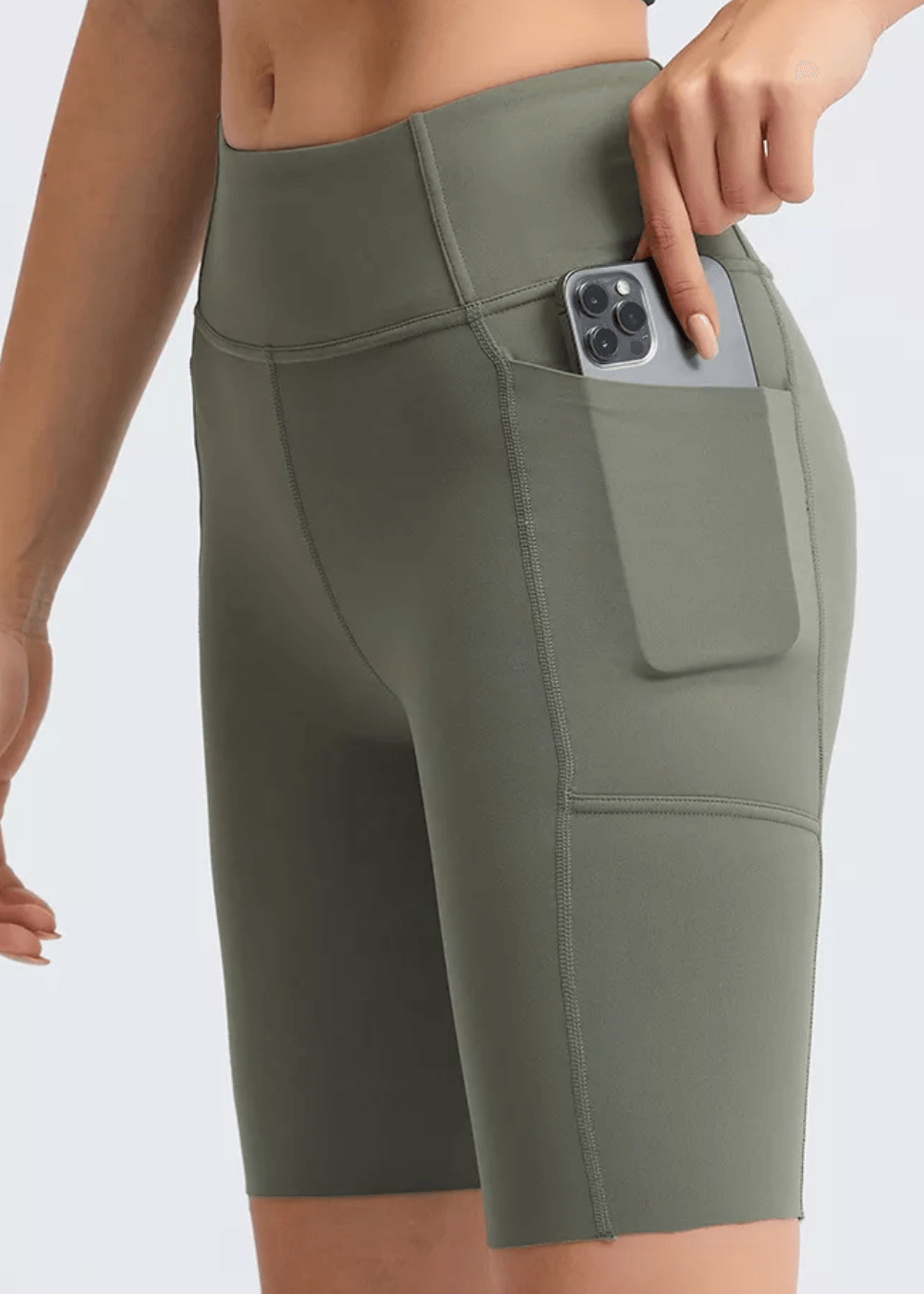 Midrise 8 inch  Pocket shorts