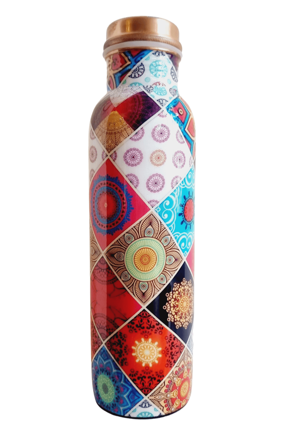 Handmade Printed copper bottle