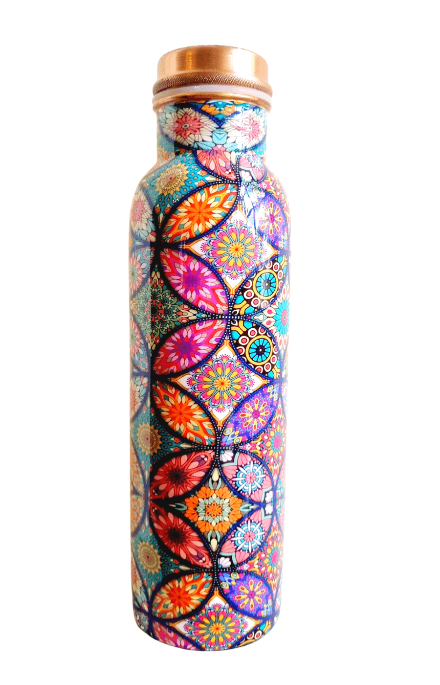 Handmade Printed copper bottle